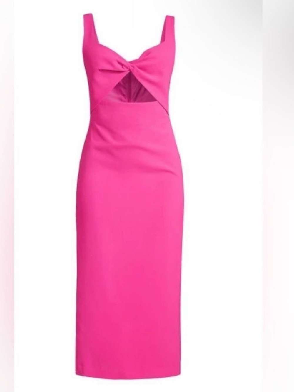 Bardot Fuchsia Pink Cut-Out Midi Dress
